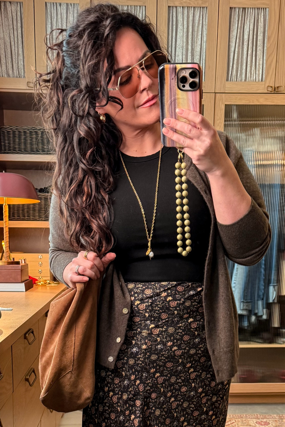 in my practical magic era. ✨ 
outfit for dinner with the family 
maxi skirt xl, cardigan xl 

spring midsize casual farmers market outfit 



#LTKootd #LTKMidsize #LTKOver40