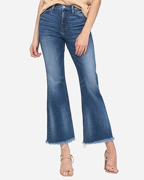 Flying Monkey High Waisted Ankle Flare Jeans | Express
