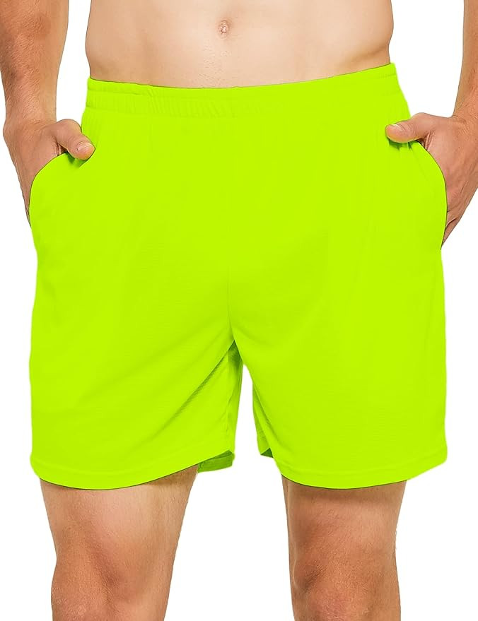 DEMOZU Men's 5 Inch Running Tennis Shorts Quick Dry Athletic Workout Gym Exercise Sports Active S... | Amazon (US)