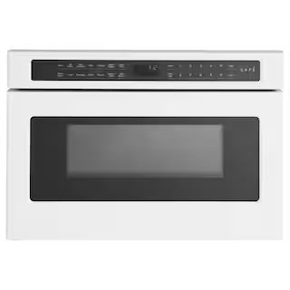 24 in. Width . 1.2 cu.ft. Matte White 1000-Watt Microwave Drawer with Sensor Cooking | The Home Depot