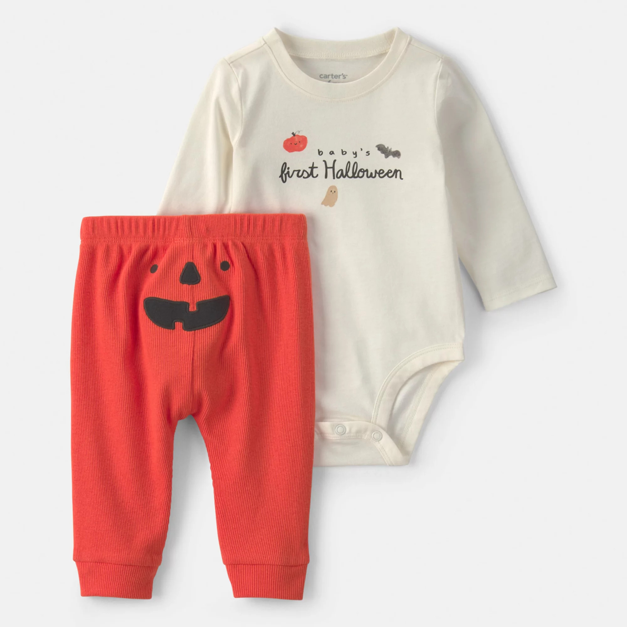 Baby Carter's 2-Piece Baby's First Halloween Long Sleeve Bodysuit & Pants Set | Kohl's