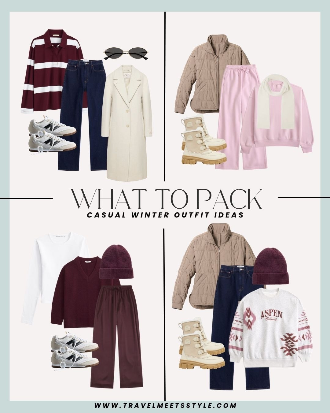 Sharing the ultimate winter packing list for women, including casual winter outfits ❄️ Head to travelmeetsstyle.com to read the full post + browse more winter outfit ideas for every adventure 

#LTKTravel