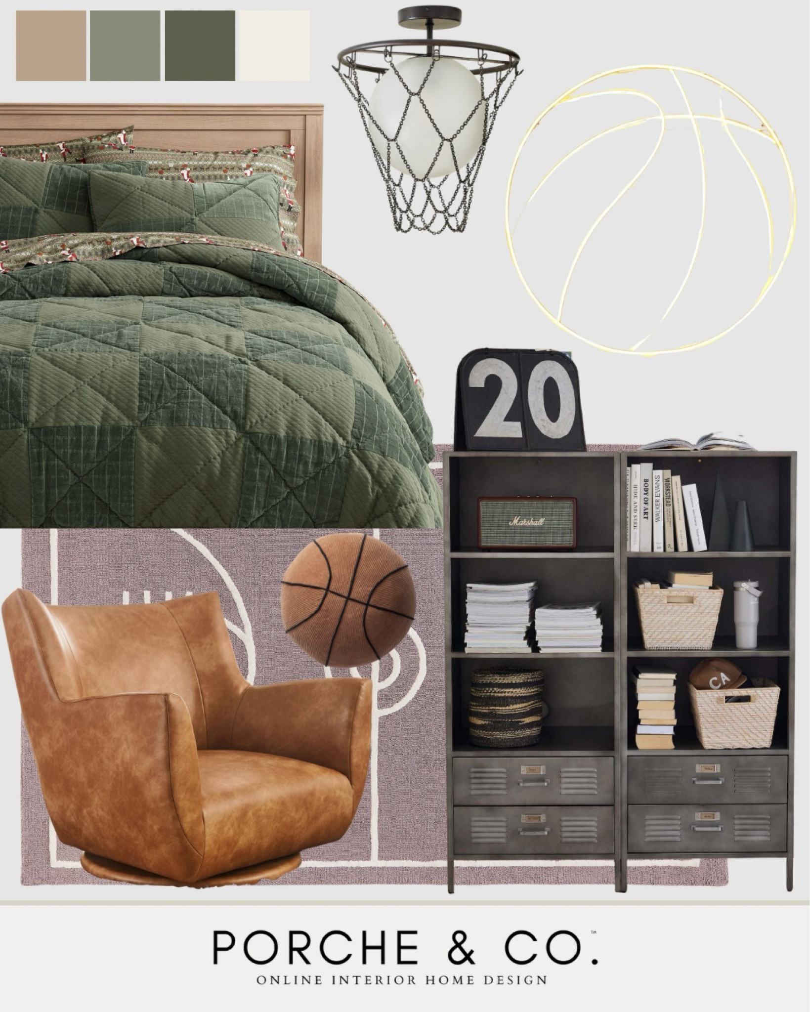 Curated collection, boys bedroom, teen boys room, teen room, sports room, basketball
#visionboard #moodboard #porcheandco

#LTKStyleTip #LTKHome #LTKKids
