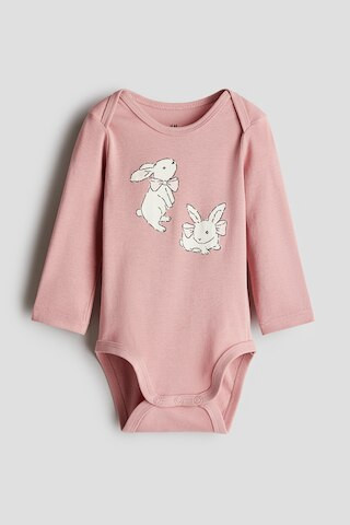 H & M - Bodysuit with Lap Shoulders - Pink | H&M (US + CA)
