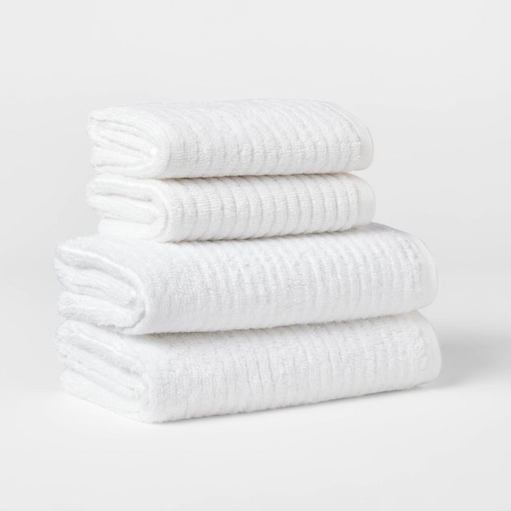 Quick Dry Ribbed Bath Towel Set - Threshold™ | Target