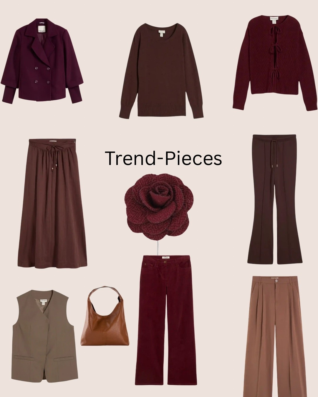 Trend-Pieces 
Burgunder & Braun

#herbstdeutschland #curvyfashion #plussize #burgundy 

#LTKdeutschland #LTKautumn #LTKcurves