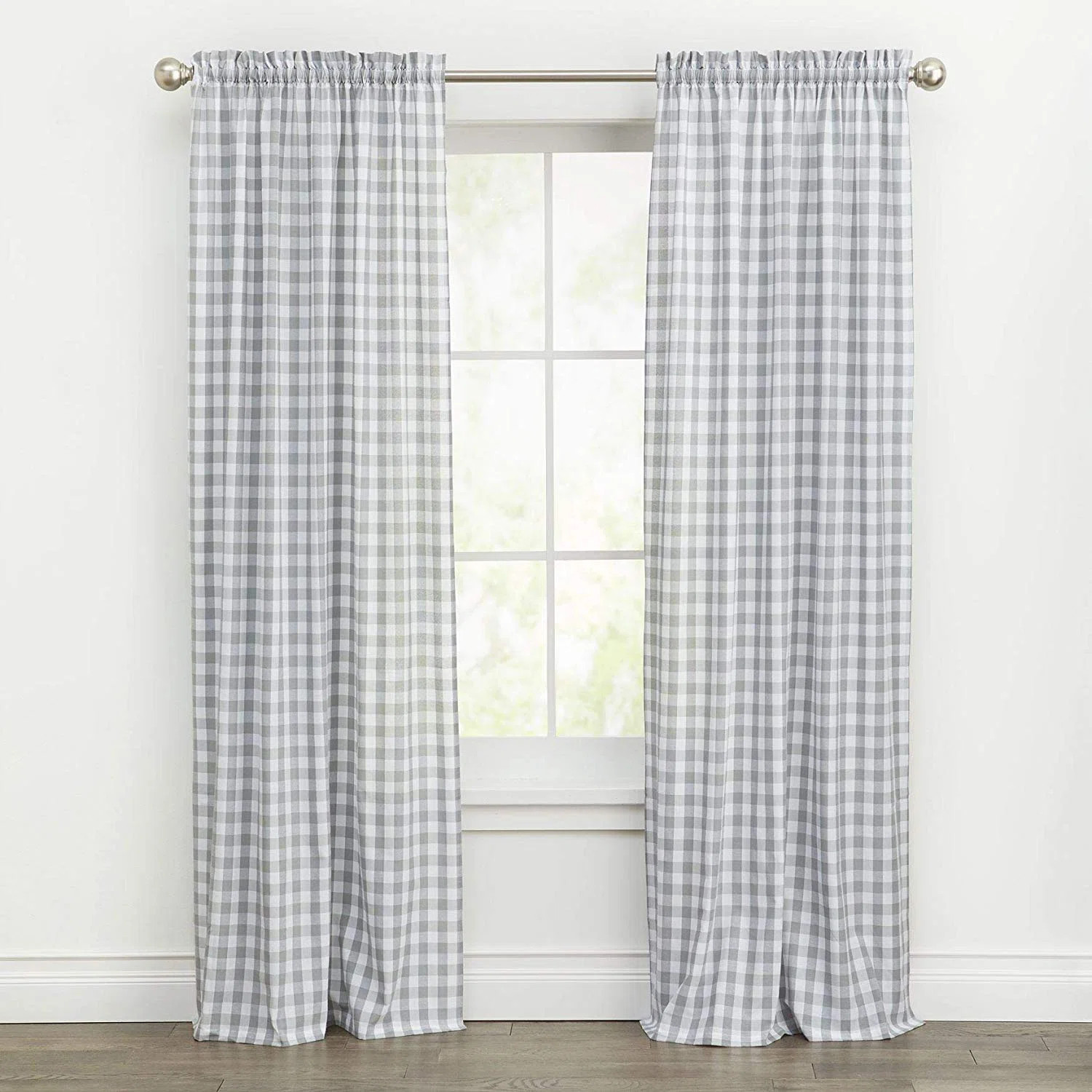 Ramillies Cotton Blend Semi Sheer Curtain Pair (Set of 2) | Wayfair North America