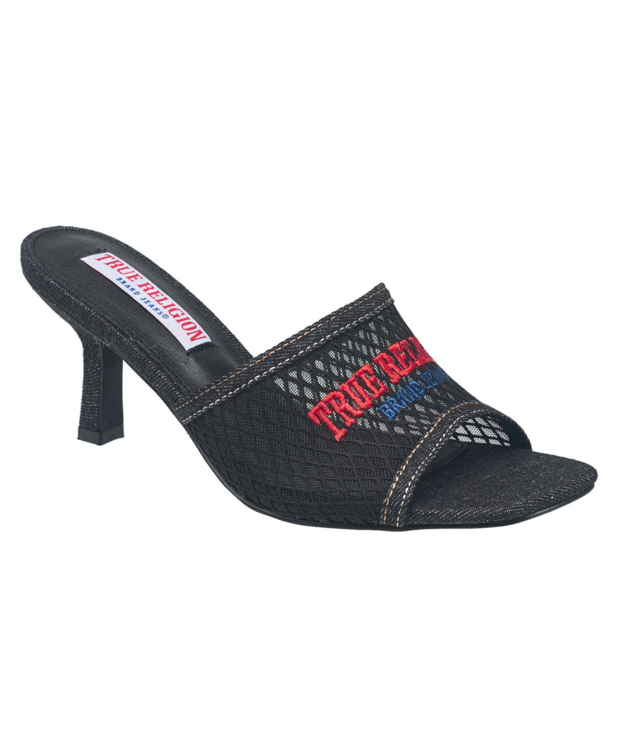 True Religion Coi Mesh Slip on Heel - Black | Macy's