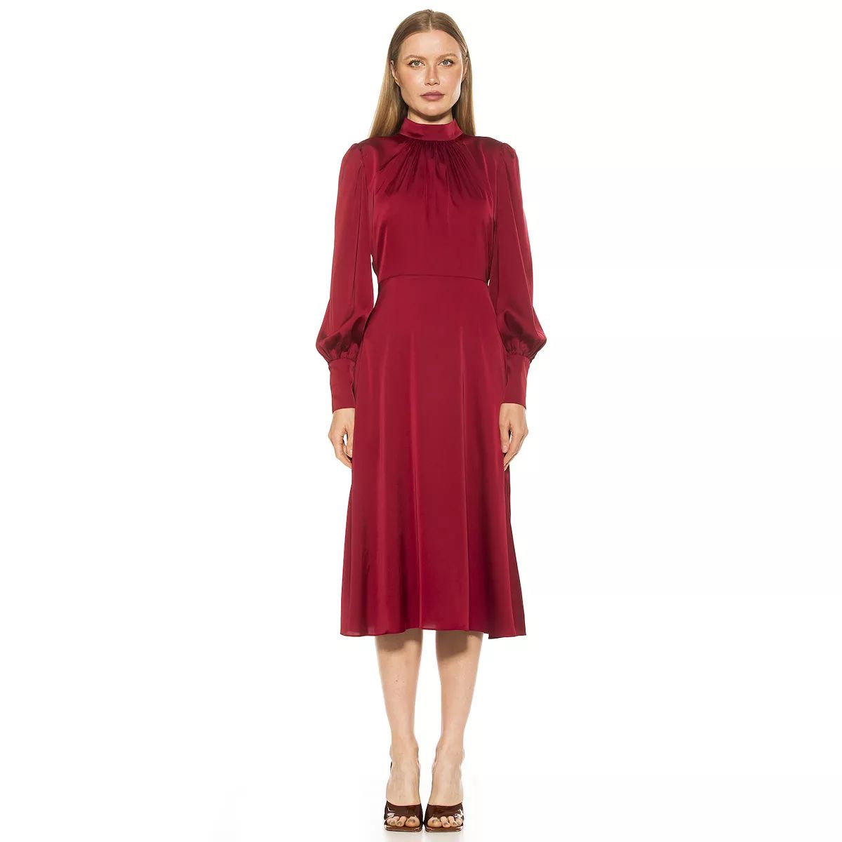 Women's ALEXIA ADMOR Francy Bubble Sleeve Fit & Flare Dress | Kohl's