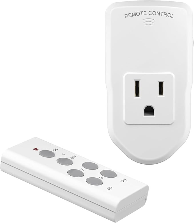 BN-LINK Wireless Remote Control Electrical Outlet Switch for Lights, Fans, Christmas Lights, Smal... | Amazon (US)