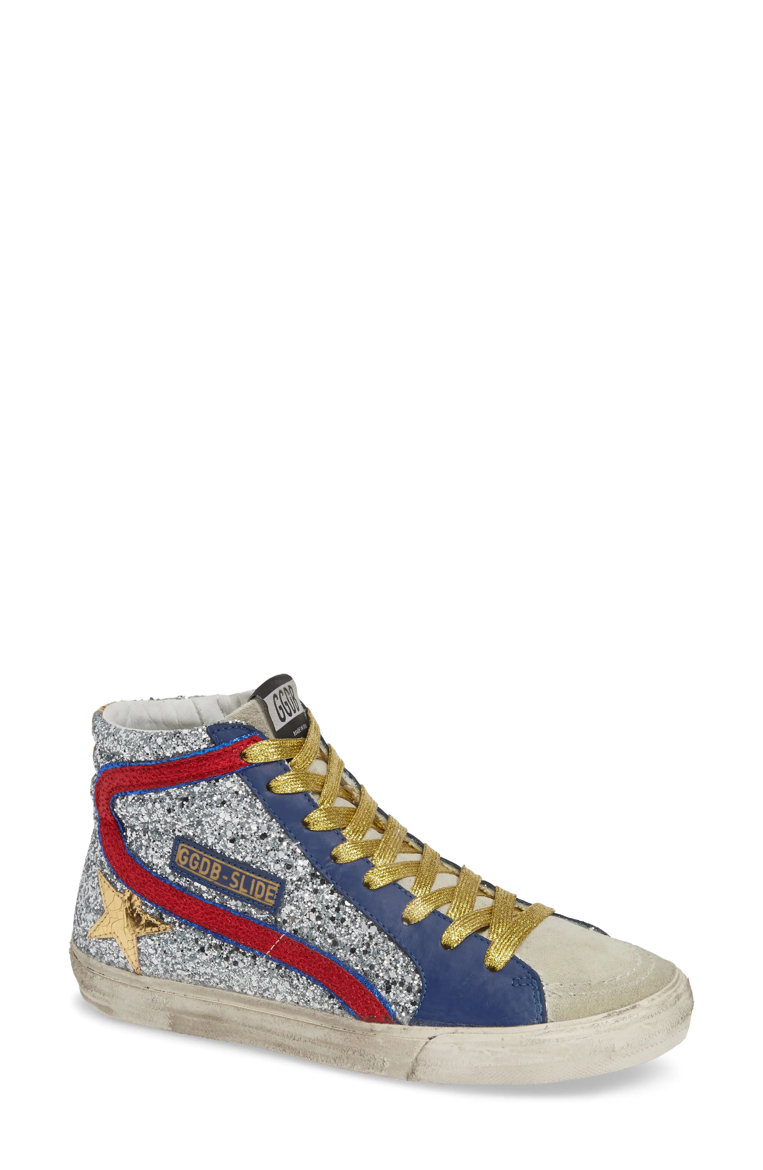 Golden Goose Slide Glitter High Top Sneaker (Women) | Nordstrom