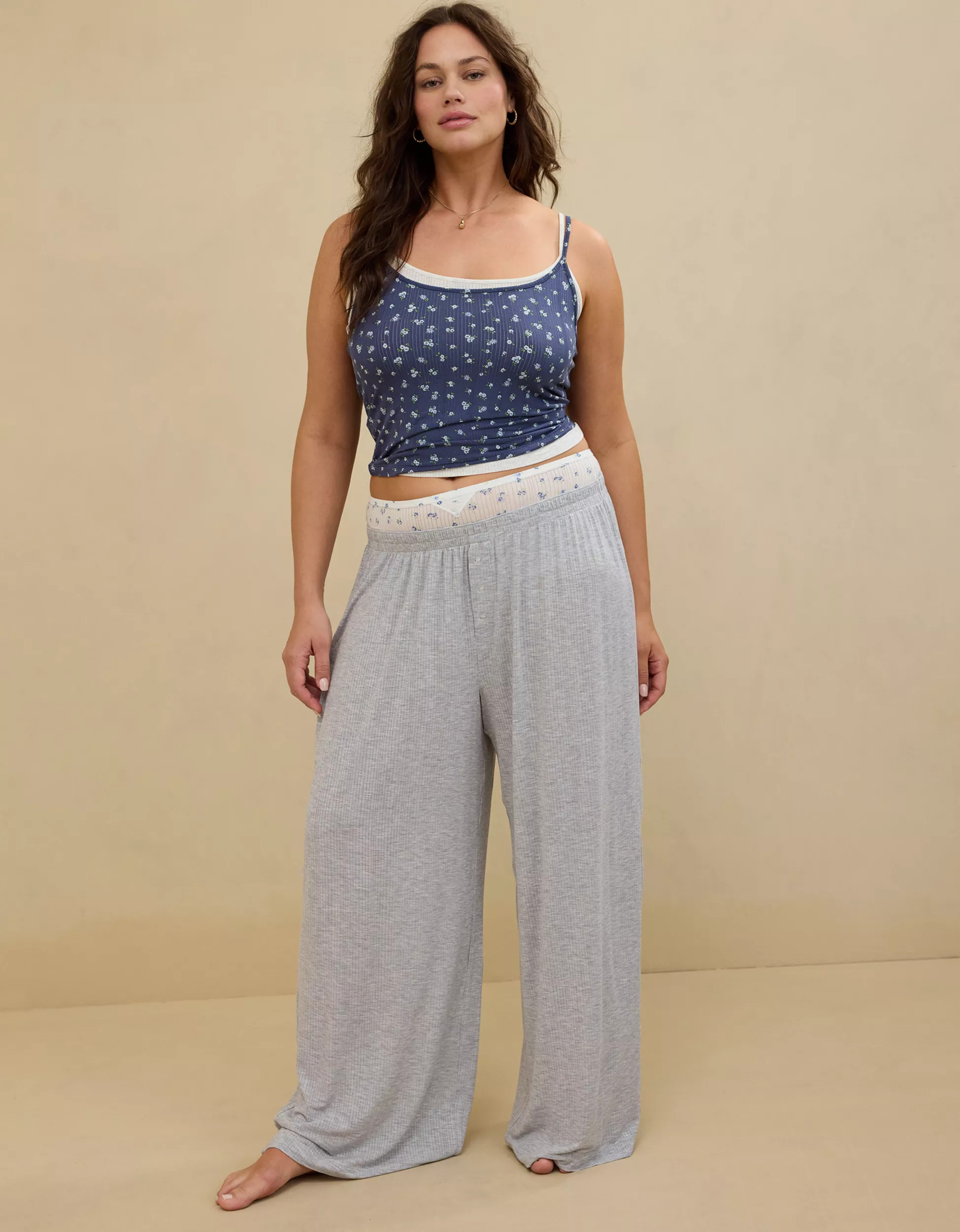 Aerie Superchill® Modal Rib Trouser PJ | Aerie