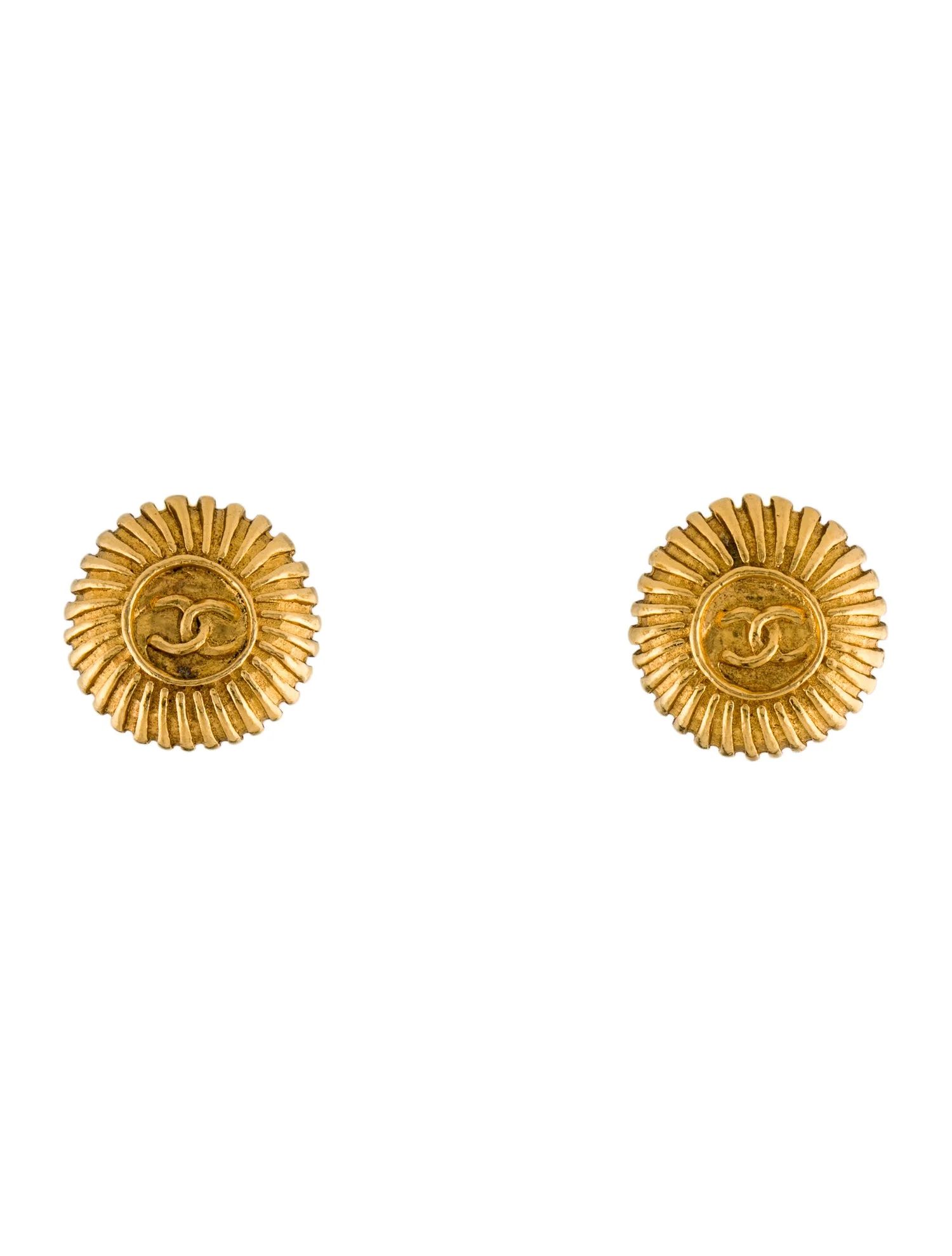 Vintage CC Clip-On Earrings | The RealReal