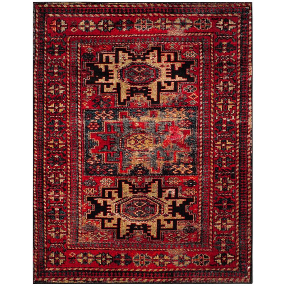 Safavieh Vintage Hamadan Red/Multi 8 ft. x 10 ft. Area Rug-VTH213A-8 - The Home Depot | The Home Depot