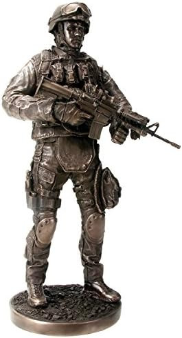 YTC Metal Tone Providing Security Fighting Soldier Statue Display | Amazon (US)