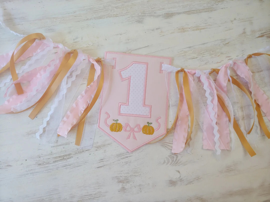 Pumpkin Birthday Banner Fall Highchair Banner Little - Etsy | Etsy (US)