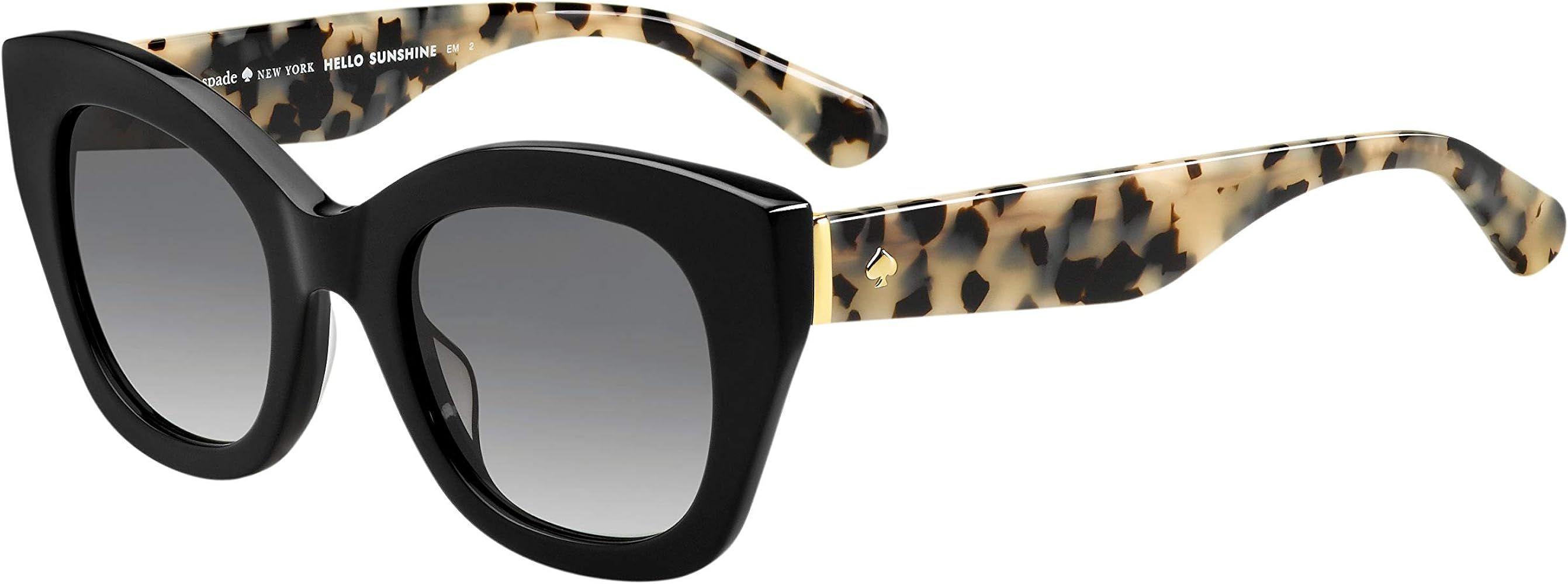 Kate Spade Sunglasses (Safilo Group) Women's Jalena Cat-Eye Sunglasses, BLK HAVAN, 49 mm | Amazon (US)