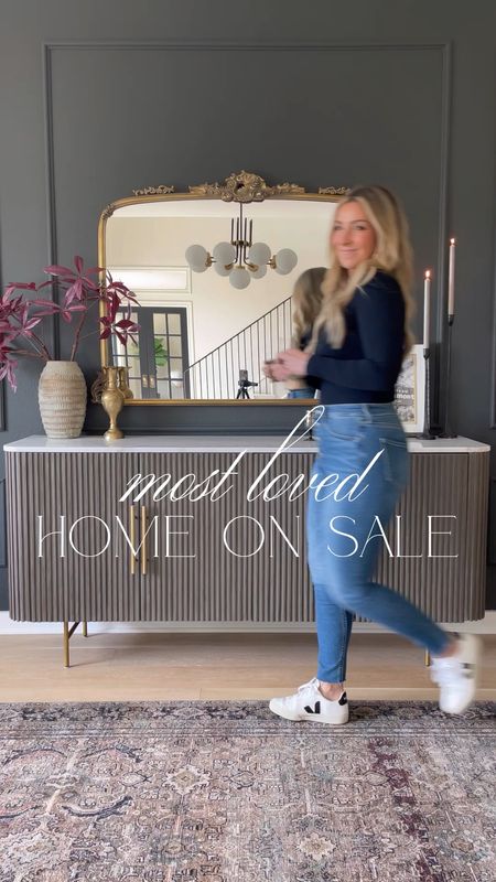 Most loved home decor on sale! Including my best selling, buttery soft duvet cover in Stormy Blue, arch mirrors over my nightstands, velvet end of bed bench, bedroom rug, living room chandelier & lounge chairs, black sideboard, small round dining table, modern vintage media console, and dining room mirror and buffet in Liath Smoke!

#LTKStyleTip #LTKSaleAlert #LTKHome
