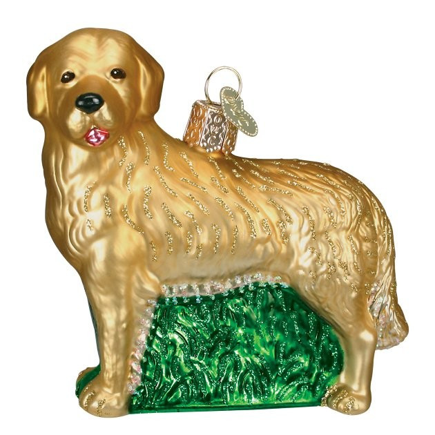 Old World Christmas Golden Retriever Glass Tree Ornament, 3.5-in | Chewy.com
