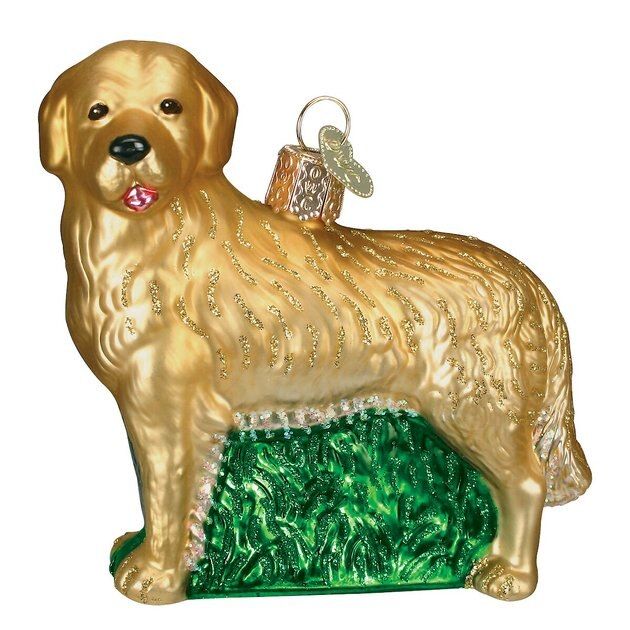 Old World Christmas Golden Retriever Glass Tree Ornament, 3.5-in | Chewy.com