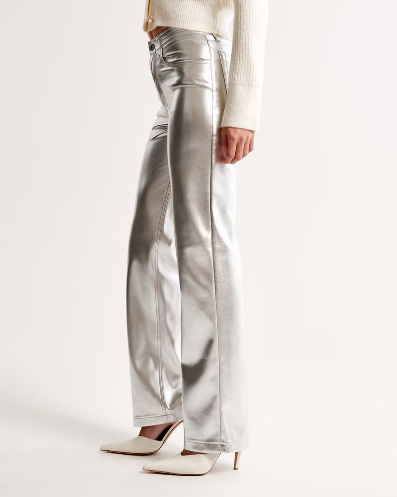 Women's Vegan Leather 90s Relaxed Pant | Women's 25% Off Select Styles | Abercrombie.com | Abercrombie & Fitch (US)