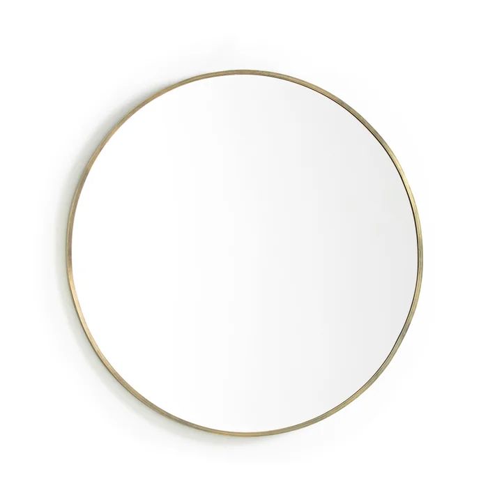 Caligone Gold-Coloured Metal Mirror, Ø80cm | La Redoute (UK)