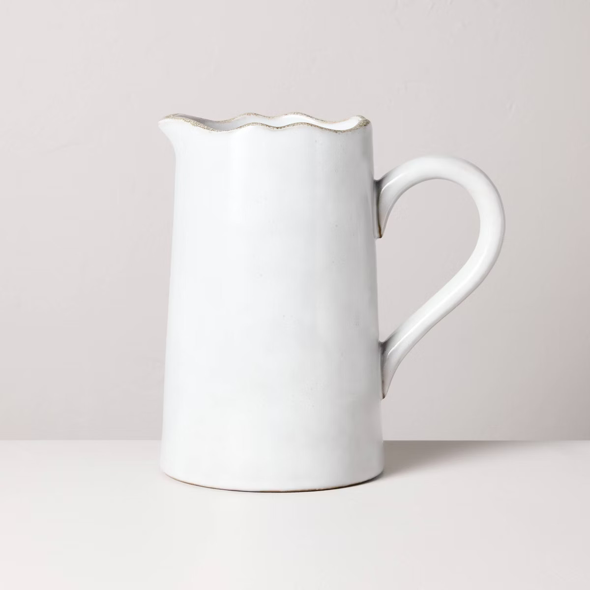 Carved Edge Pitcher Cream - Hearth & Hand™ with Magnolia | Target