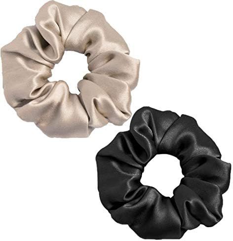 Silk Scrunchies Hair Elastic for Women Girls Hair Ties Ponytail Holder Elastics No Crease Gentle ... | Amazon (CA)