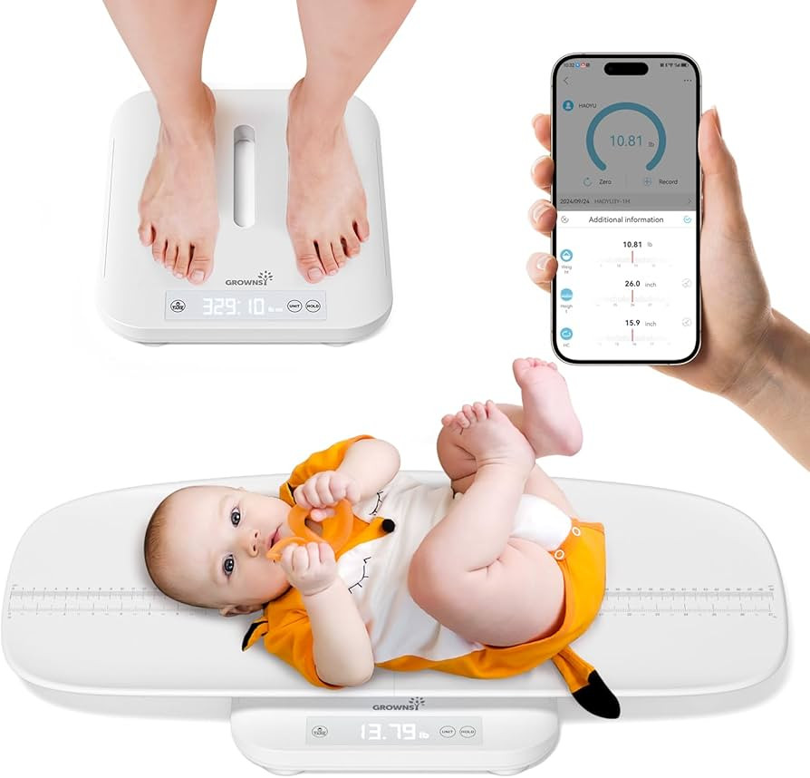 GROWNSY Smart Baby/Pet Scale,Digital Baby Weight Scale with App for Tracking Growth of Infant, To... | Amazon (US)