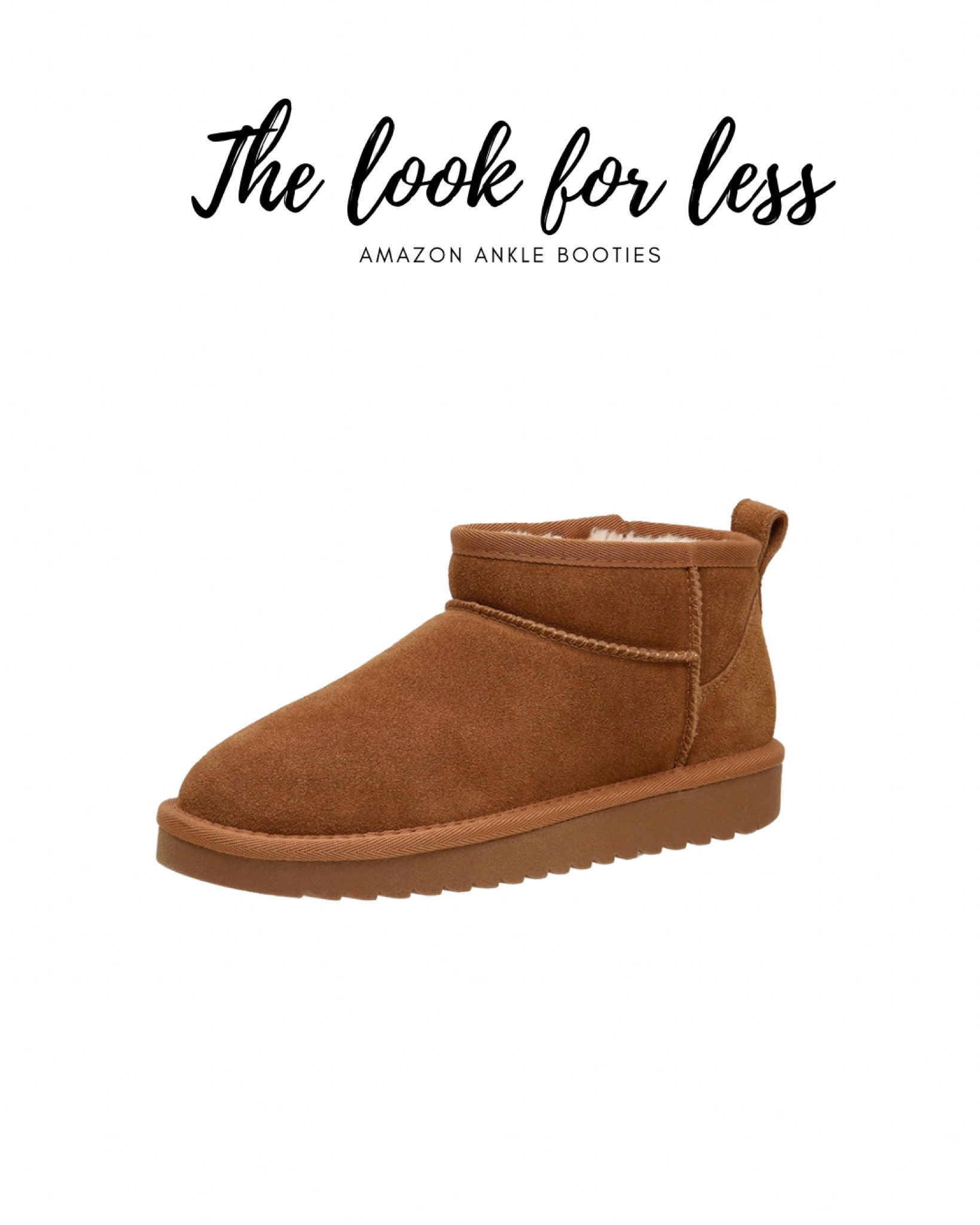 Amazon dupes of the Ugg ankle booties

#LTKunder50 #LTKshoecrush #LTKunder100