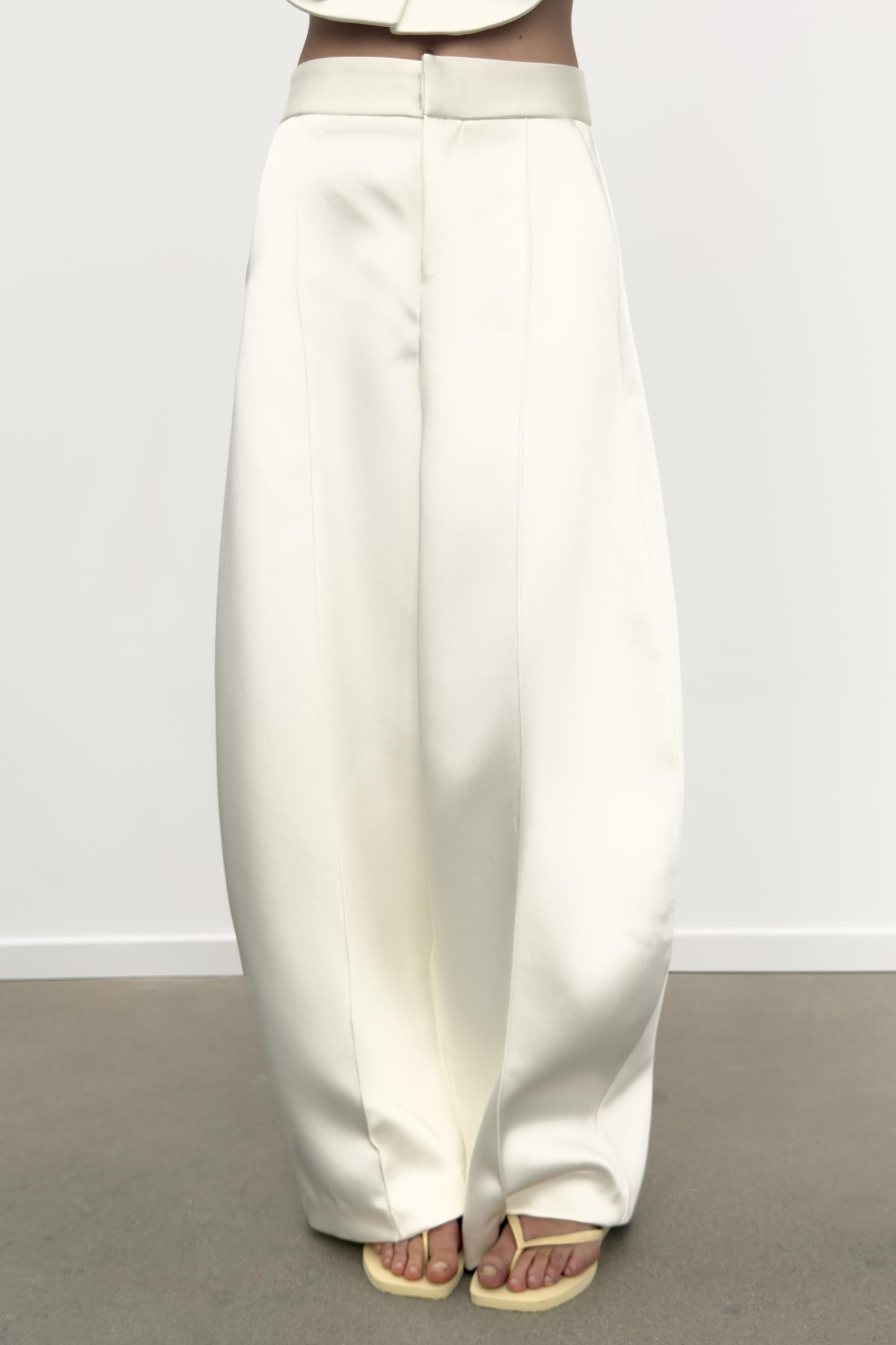 SATIN BALLOON TROUSERS | Zara US