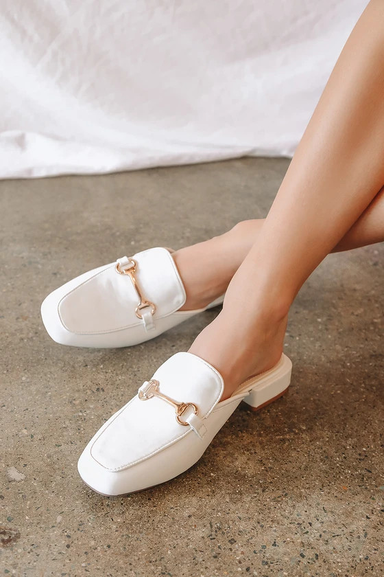 Ranae White Slide-On Loafers | Lulus (US)
