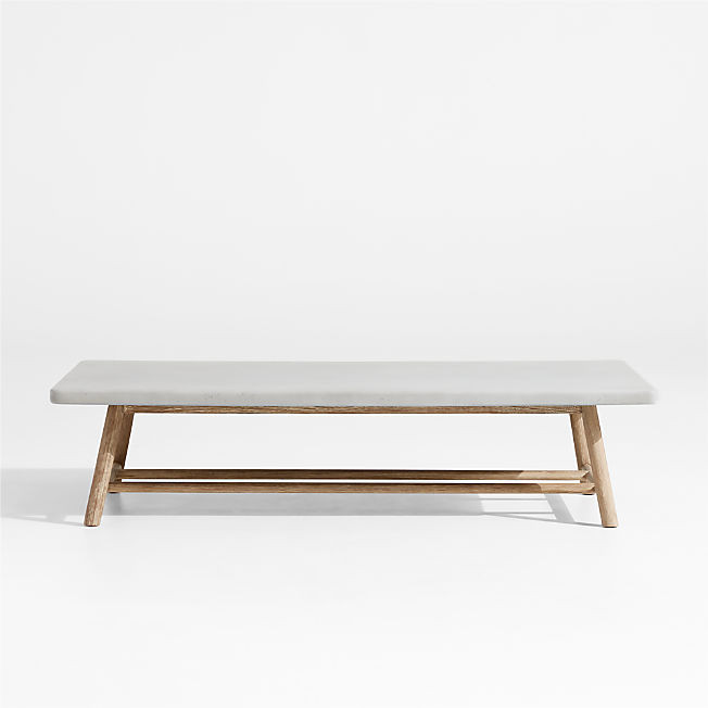 Fen Rectangular Outdoor Coffee Table | Crate & Barrel | Crate & Barrel