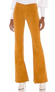 Free People Pull On Cord Flare Pant in Sueded Sun Tan from Revolve.com | Revolve Clothing (Global)