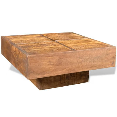 Coffee Table Brown Solid mango wood Small Durable Coffee Table | Target