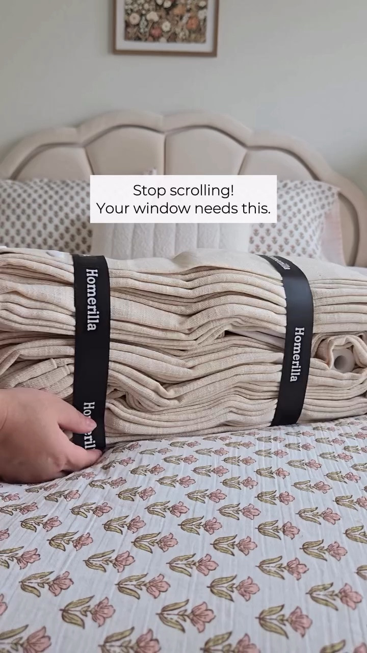Stop scrolling—your windows need this ✨

It’s crazy how something as simple as curtains can completely transform a space. The light hits different, the room feels softer, and everything just looks more put together.

Curtain Details:
Pinch Pleated Lille Linen Memory Trained Blackout 
Hanging Header Style: Pinch Pleat-Triple
Color:Sand Beige
Lining Type: Unlined 

Use my exclusive 17% OFF code: SMR17

#LTKHome