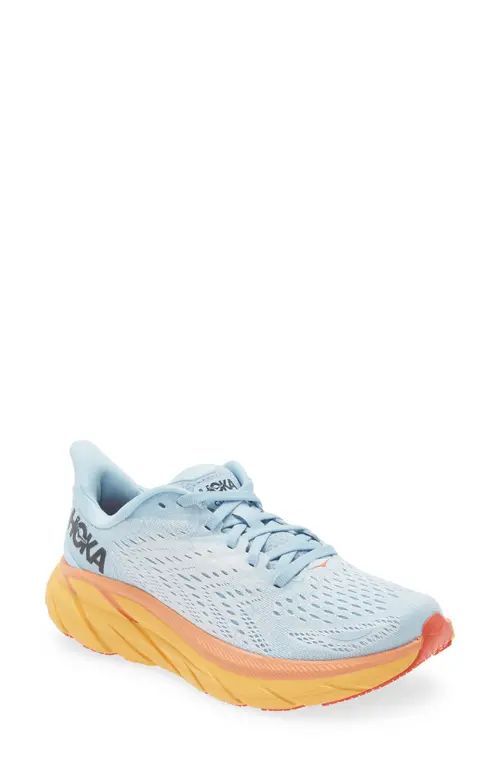 HOKA Clifton 8 Running Shoe in Summer Song /Ice Flow at Nordstrom, Size 12 | Nordstrom