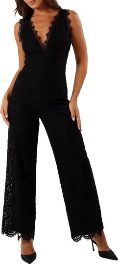 Eloise Cotton Blend Lace Jumpsuit | Nordstrom
