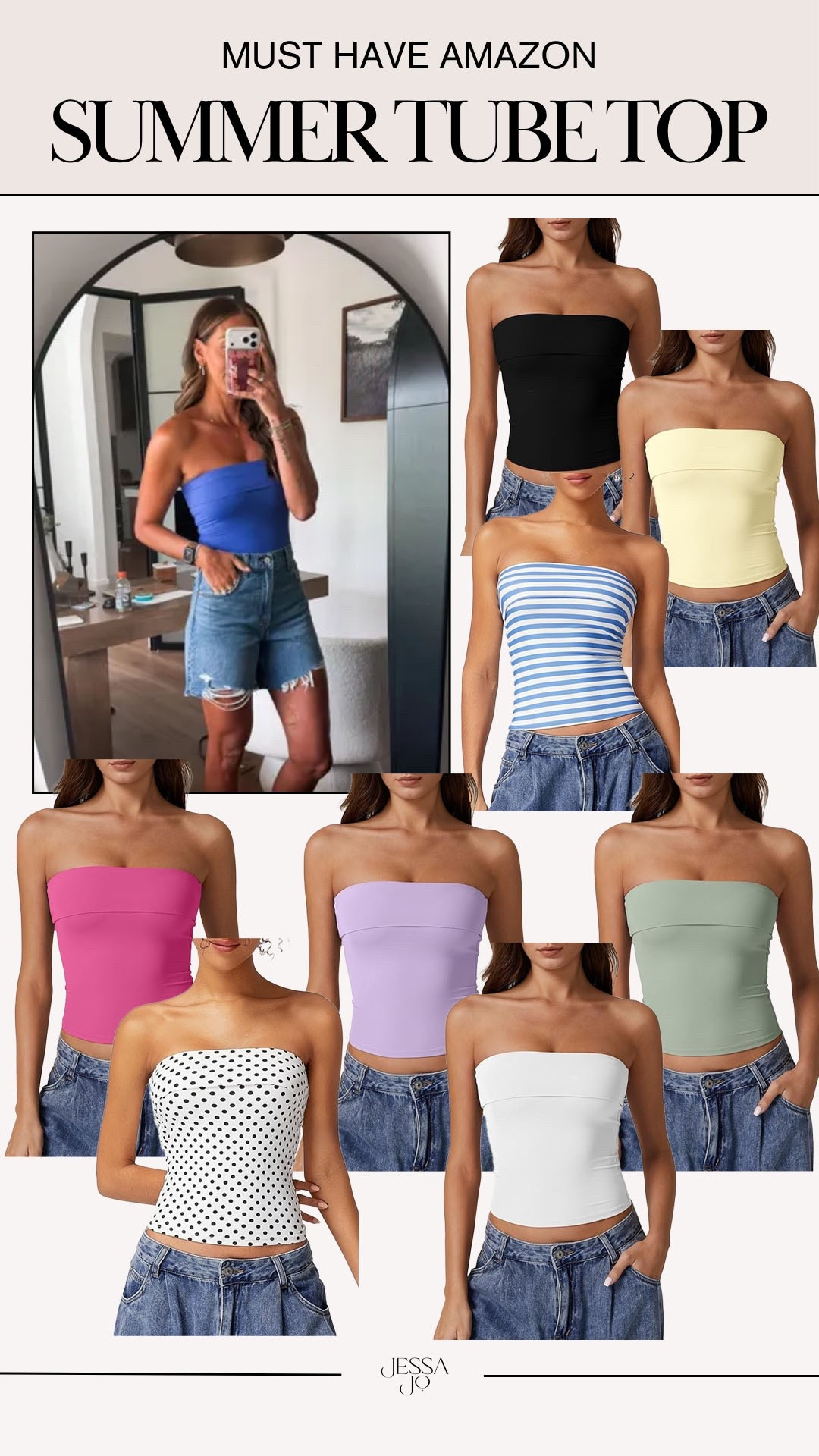Amazon fashion. Amazon finds. Amazon summer tube top. Trendy summer style.

#LTKootd #LTKgrwm #LTKSeasonal