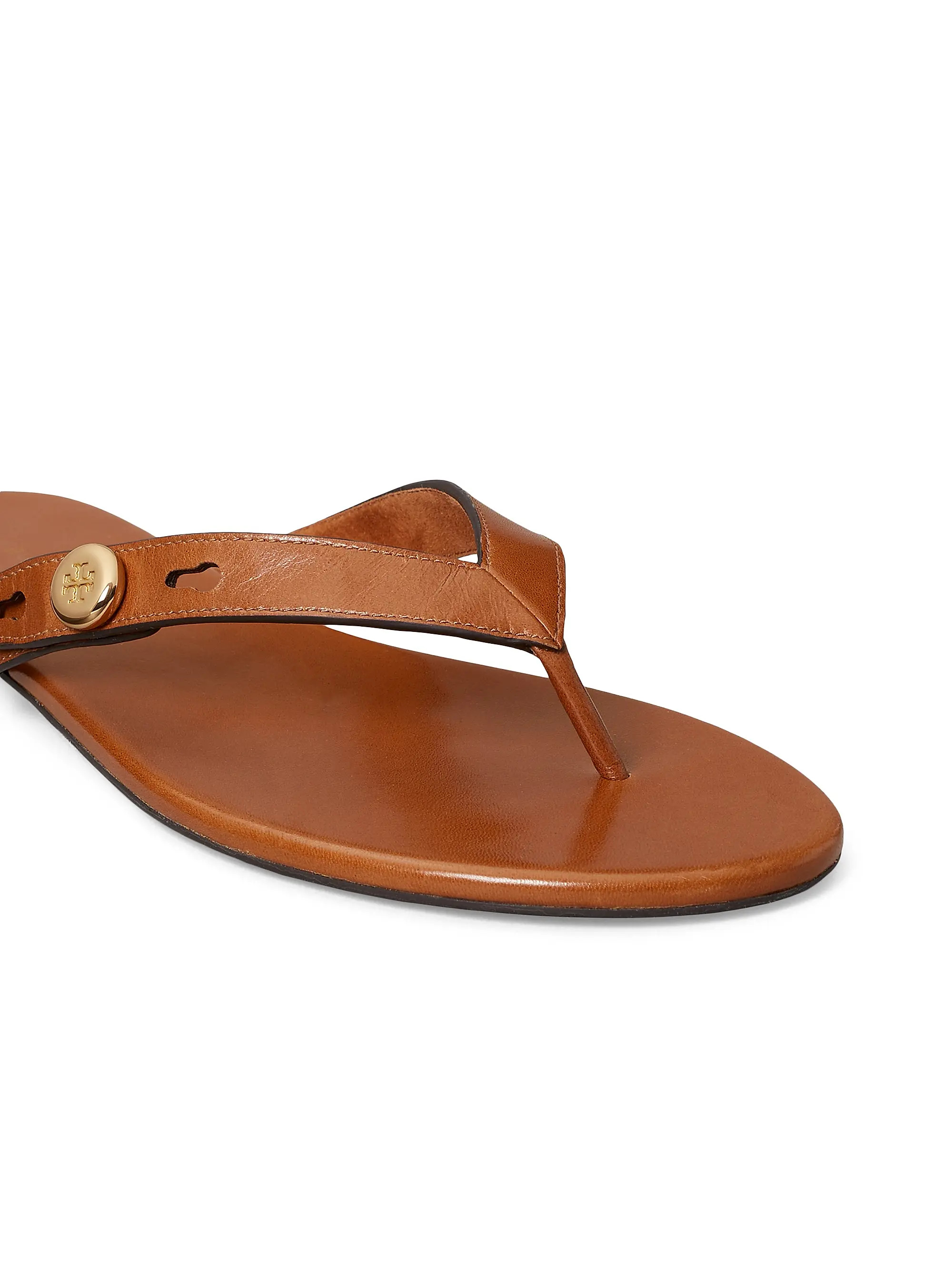 Tory Burch Romy Leather Thong Sandals | Saks Fifth Avenue | Saks Fifth Avenue