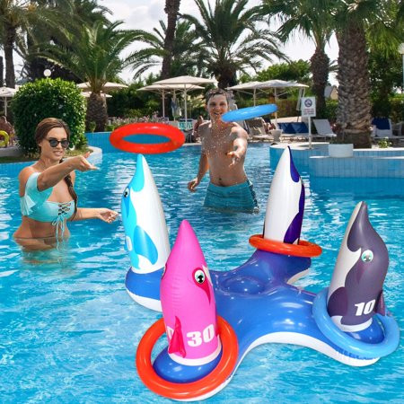 Inflatable Pool Ring Toss Games Toys Swimming Game Toy for Kid Adult Family Multiplayer Summer Pool  | Walmart (US)
