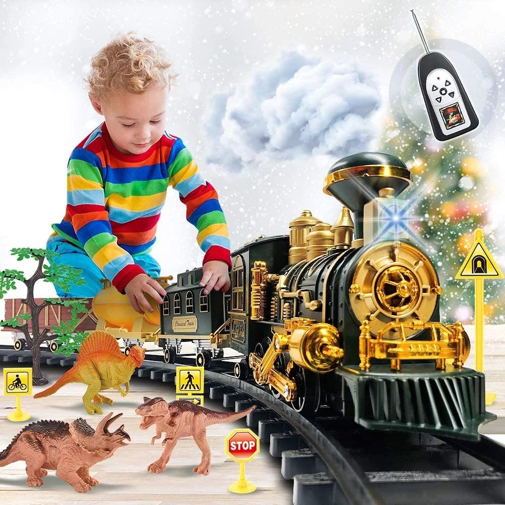 Models Train Set Toy, Large Size Dinosaurs Electric Train Toy with Remote, Lights, Dinosaurs, Ste... | Walmart (US)