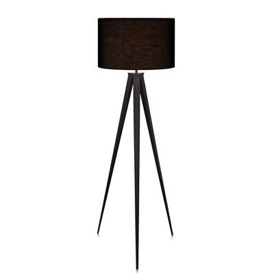Versanora - Romanza Tripod Floor Lamp with Black Shade | Target