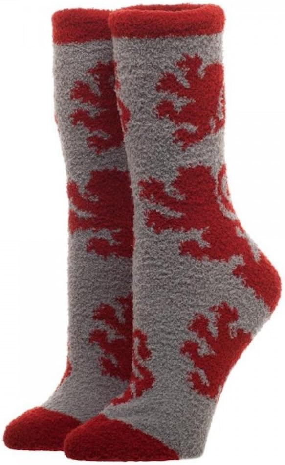 Harry Potter Gryffindor Logo Adults Fuzzy Socks | Amazon (US)