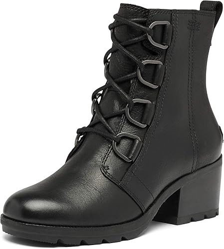 SOREL Women's Cate Lace Bootie — Waterproof Leather Rain Boot | Amazon (US)