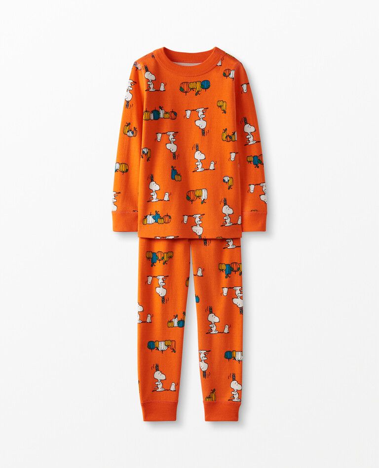 Peanuts Long John Pajamas In Organic Cotton | Hanna Andersson