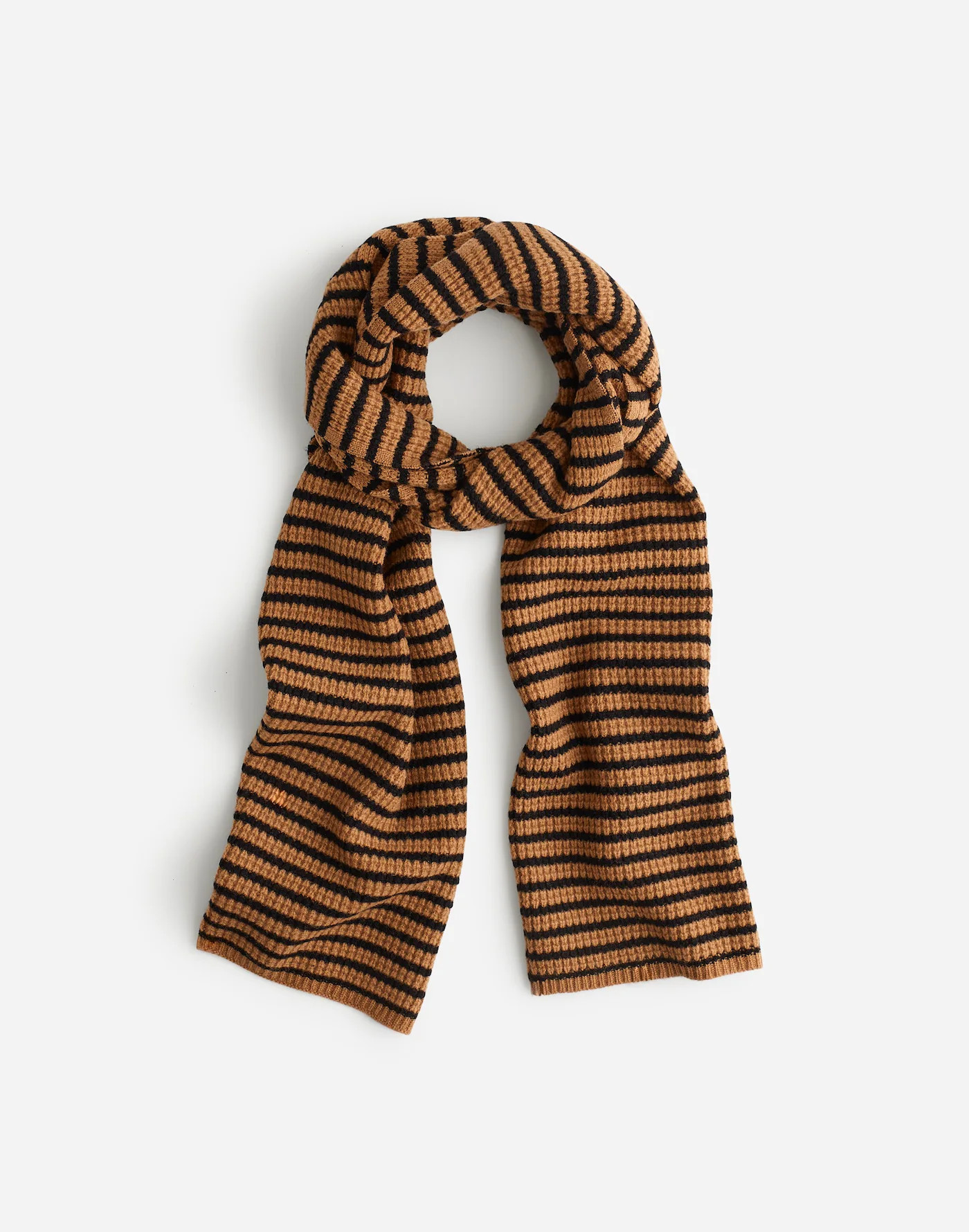 Wool Waffle-Knit Scarf in Stripe | Madewell | Madewell