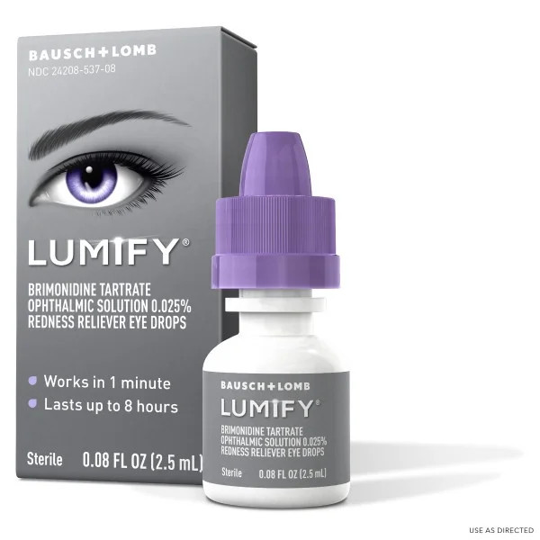 LUMIFY Redness Reliever Eye Drops 0.08 fl oz (Pack of 2) | Walmart (US)