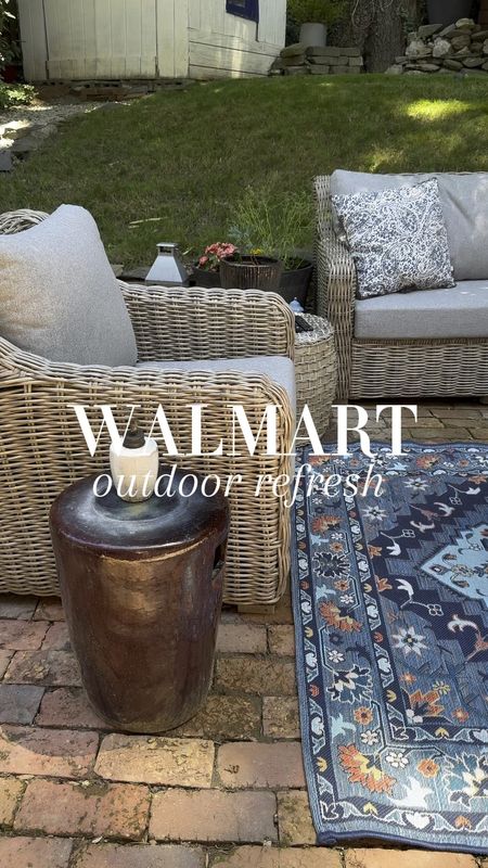 Walmart Patio Furniture 
Patio furniture 
Outdoor decor 
Outdoor rugs
Outdoor sofa
Outdoor chairs
Accent chairs 
Summer outfit 

#LTKHome #LTKSeasonal