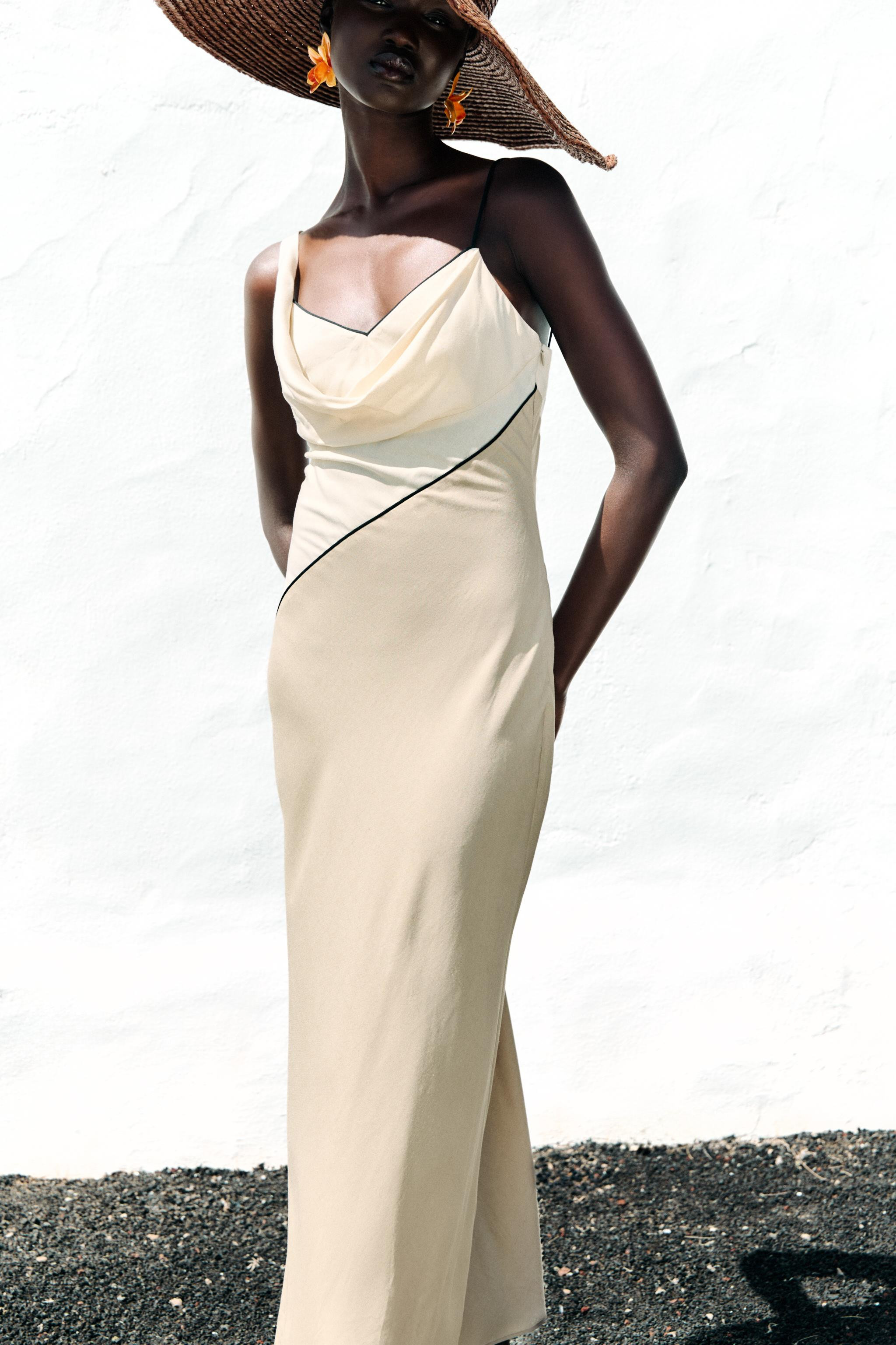 COMBINATION MIDI DRESS | Zara US